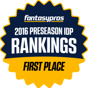 2016 Preseason IDP Rankings, First Place