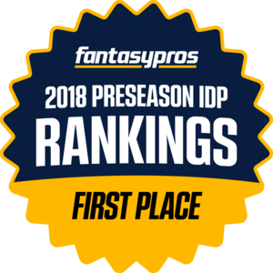 2018 Preseason IDP Rankings, First Place